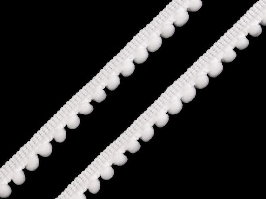 Τρέσα Πομ Πον 11mm X 2m Λευκή