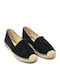 Women's Leather Espadrilles Black