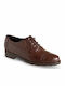 Women's Leather Oxford Shoes Brown