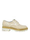 Damen Oxfords aus Lackleder in Beige Farbe