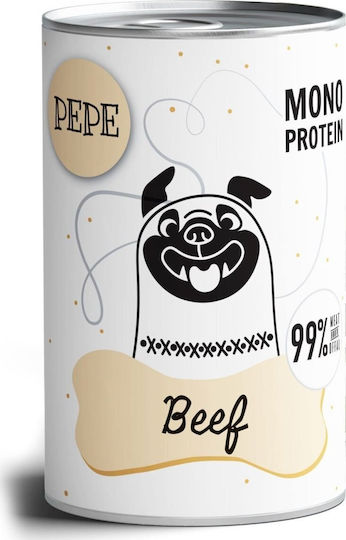 Paka Zwierzaka Wet Food Dogs in Cans with Beef, Meat and Calf 400gr