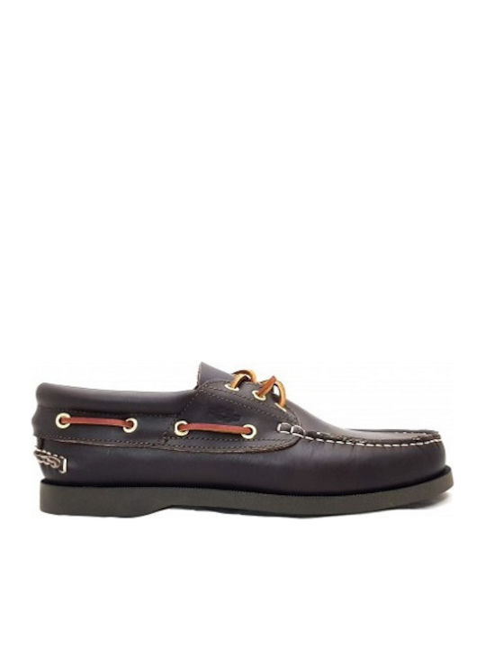 Chicago Boat 3 Eyelets Ανδρικά Μοκασίνια σε Καφ...