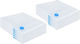 vidaXL Plastic Storage Bag For Clothes Airtight 130x100x1.6cm 10pcs