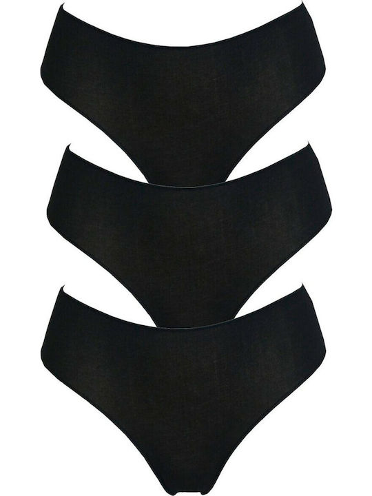 Midi Femei Slip 3Pack Negre