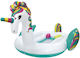 Saltea de Plajă Gonflabilă din Vinil pentru 6 Persoane în Formă de Unicorn 590 X 404 Cm Multicoloră