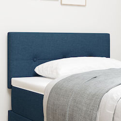 vidaXL Stoff Kopfstütze für Betten Blau 100x88cm