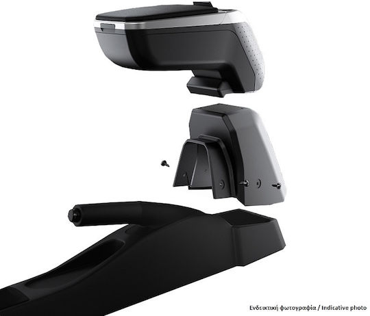 Rati Armster Car PU Armrest Universal Ford C-Max Silver