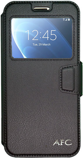 Husă Huawei Mate 20 Lite Tip Book Închidere Magnetică Fereastră Gekko S-view Negru