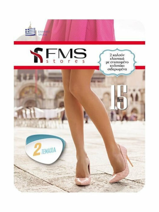 Γυναικείο Καλσόν 15 Den 2Pack Offblack