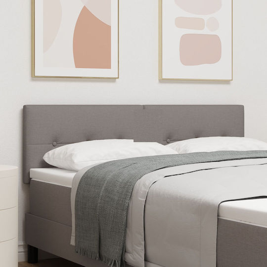 vidaXL Stoff-Kopfstütze für Betten Beige 144x88cm