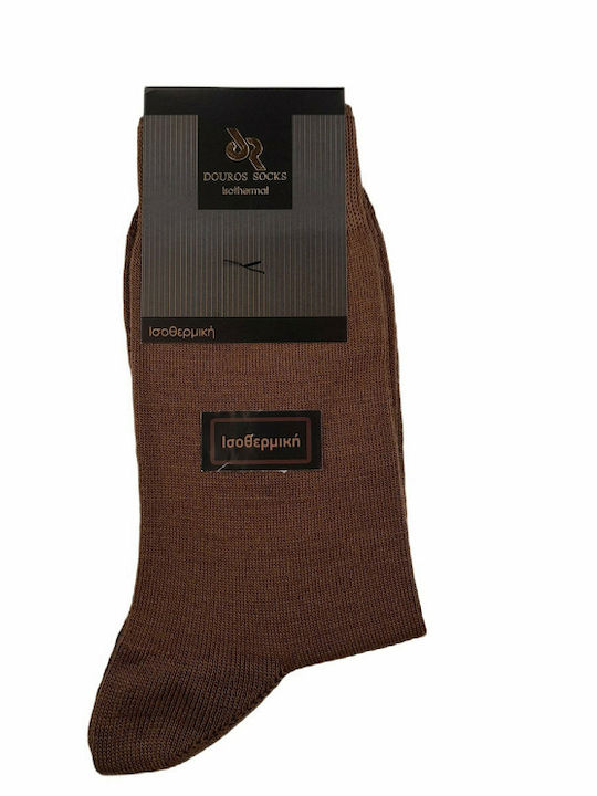 Douros Socks Douros Мъжки термо чорапи Кафяв