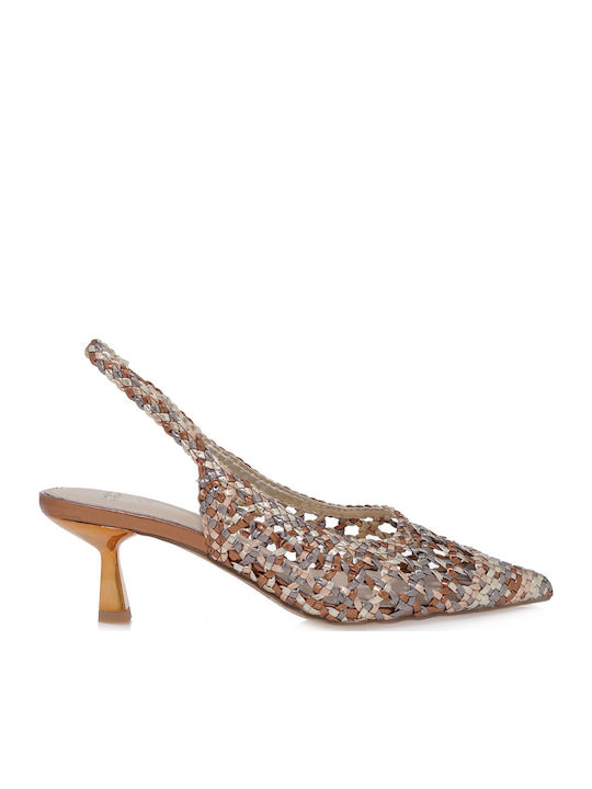 Selena 851 Pantofi cu toc Aurii