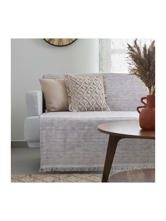 Ravelia Quadro Ριχτάρι Πολυθρόνας 180x180εκ. brown