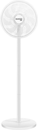 Bormann Bormann Pedestal Fan 60W with Remote Control White