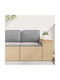 vidaXL Garden Chair Cushion with Backrest Grey 40x50cm