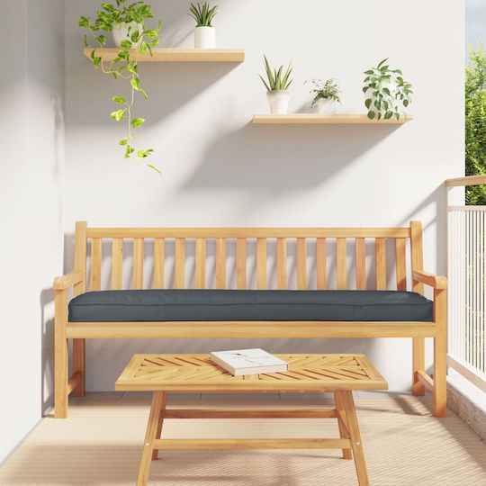 vidaXL Wasserdichtes Sitzbank-Kissen Palette Anthrazit 40x200cm