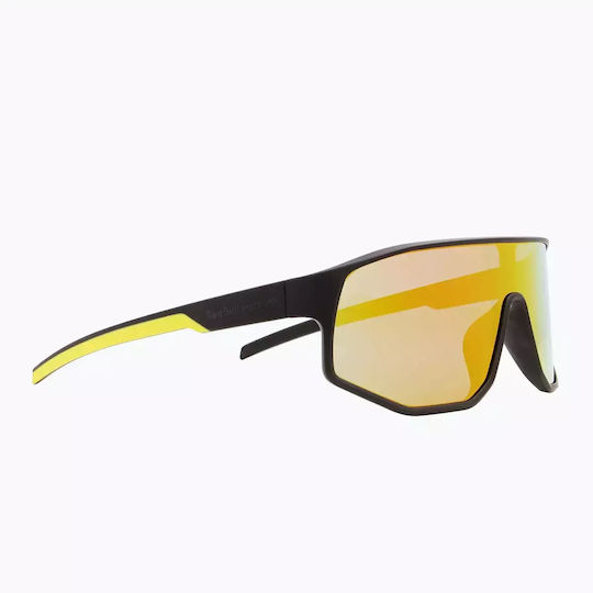 Red Bull Spect Dash Black Smoke Sunglasses Pinkish Revo