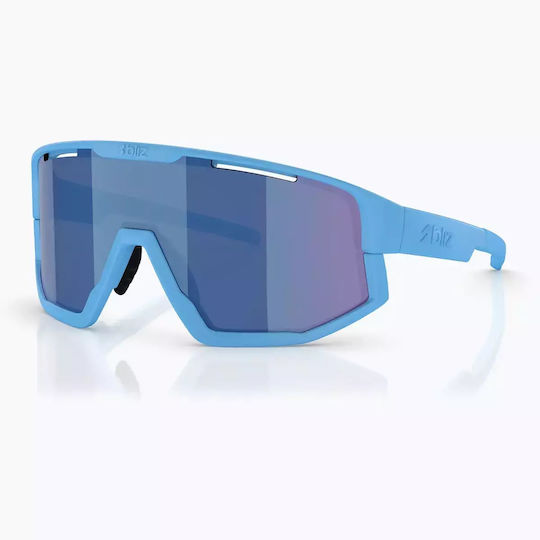 Bliz Vision Sonnenbrille Matt Blau Grau Blau Spiegel