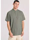 Short Sleeve Khaki Blouse