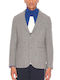 Men's Suit Jacket Grey-White