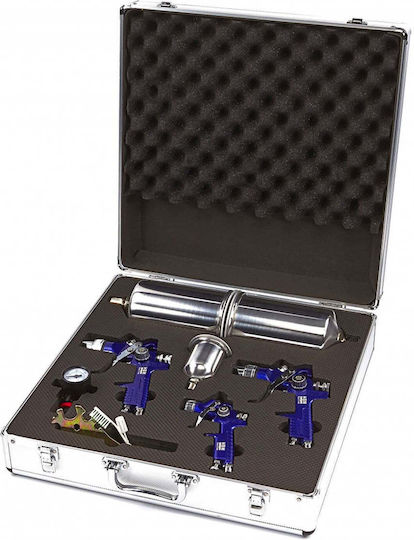 Farbspritzpistolen-Set 3-tlg. 0,8 1,4 1,7 mm