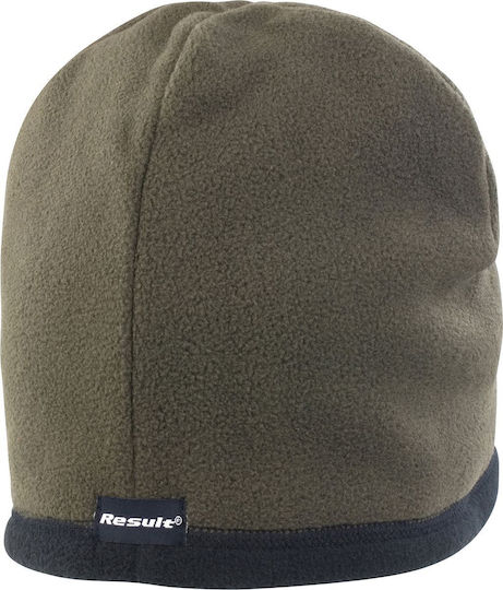 Beanie Unisex Fleece Reversible Beanie Knitted in Green color