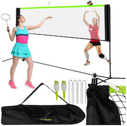 Portable Adjustable Net Set 3 in 1 Volleyball Badminton Tennis 310x90 Cm Aria Trade
