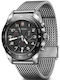 Victorinox Men's Watch 42mm Chronograph Battery with Silver Metal Bracelet
