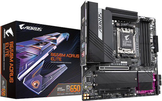 Gigabyte B650M Aorus Elite rev. 1.x Motherboard Micro ATX with AMD AM5 Socket