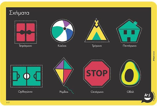 Atoj Educational Placemat Shapes