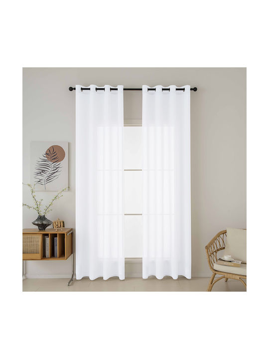 Beauty Home Curtain With White Grommets 140x270cm