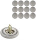 Car Roof Upholstery Repair Kit Clips 12 Pieces Grey