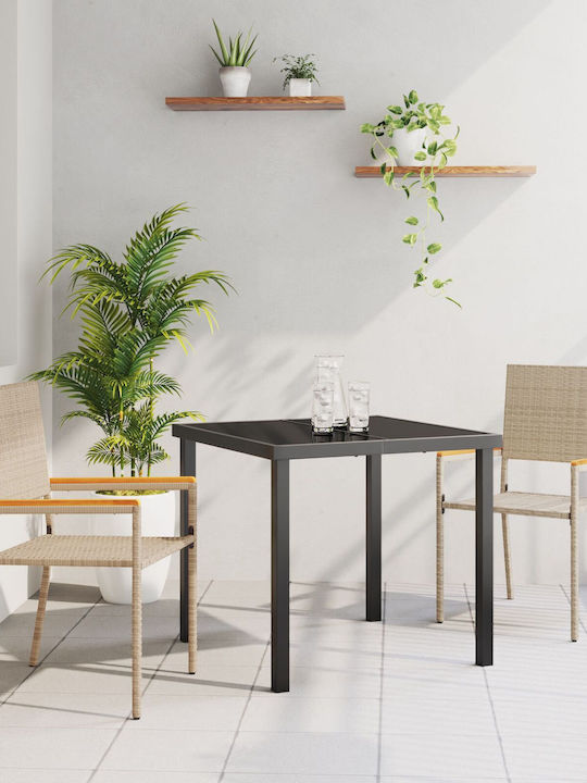 Outdoor Chair Rattan Beige with Cushion 2pcs 54x56x90cm