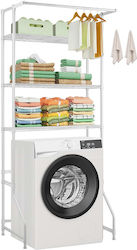 Ράφι Αποθήκευσης Vevor Over Washer Dryer Single Row 3 Tiers Washer Rack White Ράφι Αποθήκευσης Vevor Over Washer Dryer Single Row 3 Tiers Washer Rack White