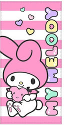Sanrio Παιδική Πετσέτα Θαλάσσης Ροζ Hello Kitty