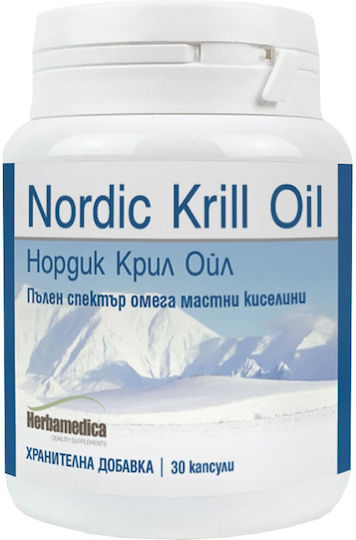 Herbamedica Омега 3 Масло от крил 30 капси