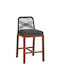 Stool for Bar Outdoor Brown, Dark Grey 47.5x55x94.5cm