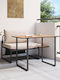 Outdoor Dining Set 2 Pieces Taupe with Pillows