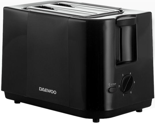 Daewoo Prăjitor de pâine 2 sloturi 750W Negru