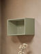 Kids Shelf Rectangle Wall Mount Green 60x30x36cm