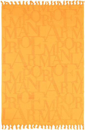 Emporio Armani Beach Towel Cotton Orange