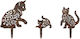 Aberto Design Decorative Garden Metal 3pcs 565TNL1411