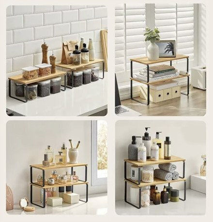 Ruhhy Tischspiel Bambus Basis 33,5x19,5cm 2 Stück Beige