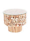 Round Side Table Sparrow Made of Solid Wood Driftwood 65x65x51 cm