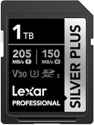 Lexar Professional Silver Plus 1066x Memory Card Lsdsipl001t-bnnng 1TB SDXC UHS-I U3 A2 V30 Lexar Professional Silver Plus 1066x Memory Card Lsdsipl001t-bnnng 1TB SDXC UHS-I U3 A2 V30