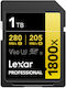 Lexar Professional 1800x Memory Card 1tb Sdxc Uhs-ii U3