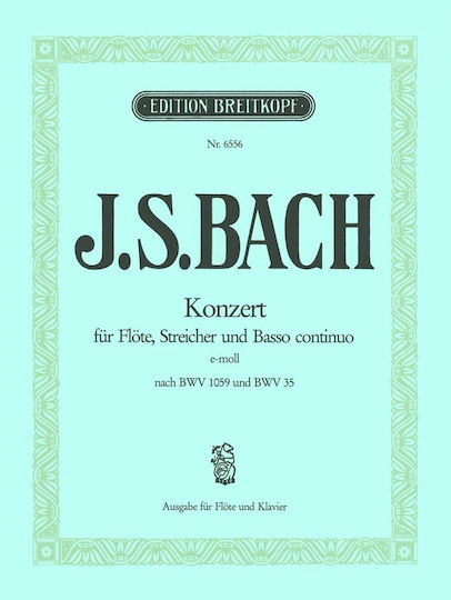 Breitkopf Bach J.s Concert E Minor