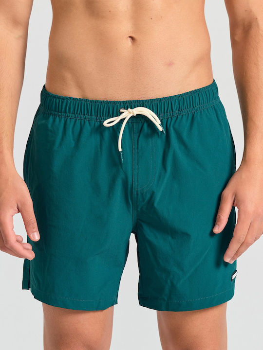 Funky Buddha Men's Swim Shorts Dark Sea