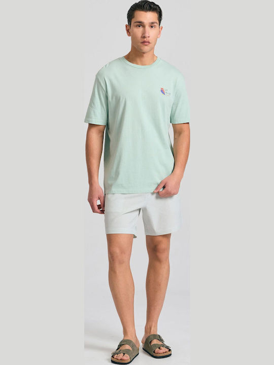Funky Buddha Ανδρικό Μαγιό Σορτς Grey με Ρίγες
