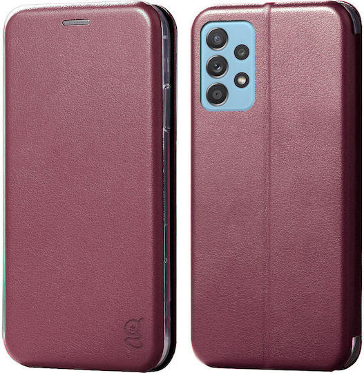 Book Silicon / Piele artificială Burgundy (Galaxy A72)